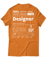T-Shirt Αντρικό - Designer - Color Thumbnail Πορτοκαλί