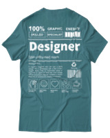 T-Shirt  Γυναικείο - Designer - Color Thumbnail Μπλέ Πράσινο