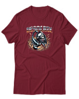 T-Shirt  Γυναικείο - Desolate - Color Thumbnail Σκούρο Κόκκινο