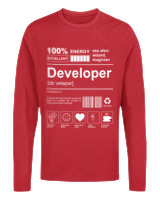 Μακρυμάνικο Μακό Αντρικό - Developer - Color Thumbnail Κόκκινο