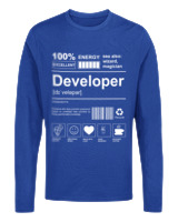 Μακρυμάνικο Μακό Αντρικό - Developer - Color Thumbnail Μπλε Ρουά