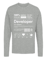 Μακρυμάνικο Μακό Αντρικό - Developer - Color Thumbnail Γκρι Μελανζέ