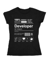 Κοριτσίστικο Κοντομανικο Παιδικό - Developer - Color Thumbnail Μαύρο