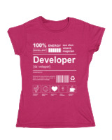 Κοριτσίστικο Κοντομανικο Παιδικό - Developer - Color Thumbnail Φουξια