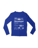 Μακρυμάνικο Μακό Παιδικό - Developer - Color Thumbnail Μπλε Ρουά