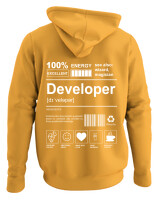 Φούτερ με κουκούλα - Developer - Color Thumbnail Κίτρινο Χρυσό