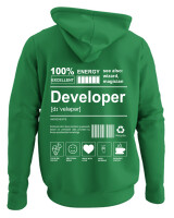 Φούτερ με κουκούλα - Developer - Color Thumbnail Kelly Green