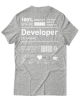 T-Shirt Αντρικό - Developer - Color Thumbnail Γκρι Μελανζέ