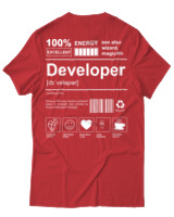 T-Shirt Αντρικό - Developer - Color Thumbnail Κόκκινο
