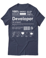 T-Shirt Αντρικό - Developer - Color Thumbnail Μπλε Γκρι