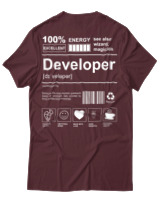 T-Shirt Αντρικό - Developer - Color Thumbnail Μπορντό