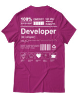 T-Shirt Αντρικό - Developer - Color Thumbnail Φουξια