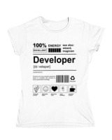 Κοριτσίστικο Κοντομανικο Παιδικό - Developer - Color Thumbnail ΄Ασπρο