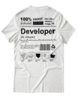 T-Shirt Αντρικό - Developer - Color Thumbnail Άσπρο