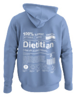 Φούτερ με κουκούλα - Dietitian - Color Thumbnail Blue Carolina