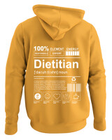 Φούτερ με κουκούλα - Dietitian - Color Thumbnail Κίτρινο Χρυσό