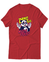 T-Shirt Αντρικό - Ding Dong Madafakas - Color Thumbnail Κόκκινο