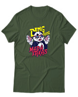 T-Shirt Αντρικό - Ding Dong Madafakas - Color Thumbnail Κυπαρισσί
