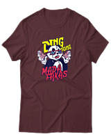 T-Shirt Αντρικό - Ding Dong Madafakas - Color Thumbnail Μπορντό