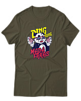 T-Shirt Αντρικό - Ding Dong Madafakas - Color Thumbnail Χακί