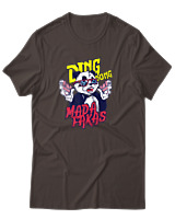 T-Shirt Αντρικό - Ding Dong Madafakas - Color Thumbnail Καφέ
