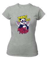 T-Shirt Στενή Γραμμή - Ding Dong Madafakas - Color Thumbnail Γκρι Μελανζέ