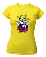 T-Shirt Στενή Γραμμή - Ding Dong Madafakas - Color Thumbnail Κίτρινο