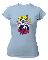 T-Shirt Στενή Γραμμή - Ding Dong Madafakas - Color Thumbnail Γαλάζιο