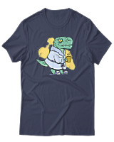 T-Shirt Αντρικό - Dino Mood - Color Thumbnail Μπλε Γκρι