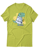 T-Shirt Αντρικό - Dino Mood - Color Thumbnail Λαχανί