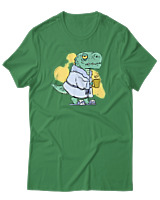 T-Shirt Αντρικό - Dino Mood - Color Thumbnail Πράσινο
