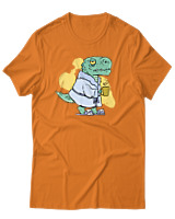 T-Shirt Αντρικό - Dino Mood - Color Thumbnail Πορτοκαλί