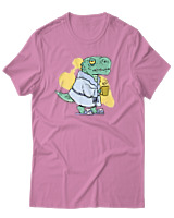 T-Shirt Αντρικό - Dino Mood - Color Thumbnail Ροζ