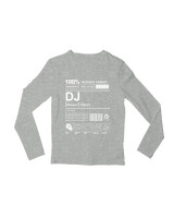 Μακρυμάνικο Μακό - Dj - Color Thumbnail Γκρι Μελανζέ