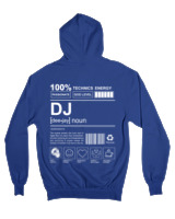 Ζακέτα Φούτερ με κουκούλα - Dj - Color Thumbnail Μπλε Ρουά