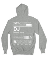 Ζακέτα Φούτερ με κουκούλα - Dj - Color Thumbnail Γκρι Μελανζέ