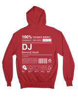 Ζακέτα Φούτερ με κουκούλα - Dj - Color Thumbnail Κόκκινο
