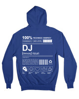 Ζακέτα Φούτερ με κουκούλα - Dj - Color Thumbnail Μπλε Ρουά