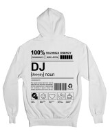 Ζακέτα Φούτερ με κουκούλα - Dj - Color Thumbnail 'Ασπρο