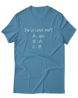 T-Shirt Unisex - Do You Love Me? - Color Thumbnail Τιρκουάζ