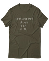 T-Shirt Unisex - Do You Love Me? - Color Thumbnail Χακί