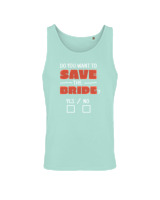 Αμάνικο Μπλουζάκι Αντρικό - Do You Want To Save The Bride - Color Thumbnail Arctic Blue