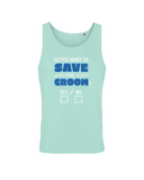 Αμάνικο Μπλουζάκι Αντρικό - Do You Want To Save The Groom - Color Thumbnail Arctic Blue