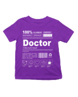 T-Shirt  - Doctor - Color Thumbnail Σκούρο Μωβ