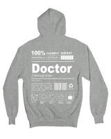 Ζακέτα Φούτερ με κουκούλα - Doctor - Color Thumbnail Γκρι Μελανζέ