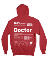 Ζακέτα Φούτερ με κουκούλα - Doctor - Color Thumbnail Κόκκινο