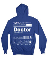 Ζακέτα Φούτερ με κουκούλα - Doctor - Color Thumbnail Μπλε Ρουά