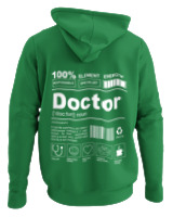 Φούτερ με κουκούλα - Doctor - Color Thumbnail Kelly Green