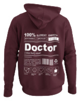 Φούτερ με κουκούλα - Doctor - Color Thumbnail Marron
