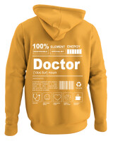Φούτερ με κουκούλα - Doctor - Color Thumbnail Κίτρινο Χρυσό